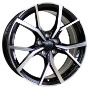 Alu kola Racing Line B5801, 19x8 5x112 ET28, černá + leštění