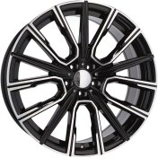 Alu kola Racing Line B5836, 20x8.5 5x112 ET25, černá + leštění (zátěžová)