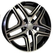 Alu kola Racing Line BK206, 21x10 5x112 ET46, černá + leštění (zátěžová)