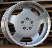 Alu kola Racing Line BK632, 17x9 5x112 ET30, stříbrná + leštěný límec