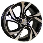 Alu kola Racing Line D5229, 17x7.5 5x114.3 ET40, černá + leštění