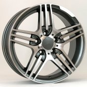 Alu kola Racing Line DW202, 18x8.5 5x112 ET43, šedivá + leštění