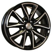 Alu kola Racing Line FE173, 17x7 5x114.3 ET50, černá + leštění