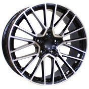 Alu kola Racing Line FE179, 22x11.5 5x130 ET61, černá + leštění (zátěžová)