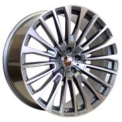 Alu kola Racing Line FE222, 22x9.5 5x112 ET32, šedivá + leštění celoroční použití