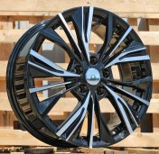 Alu kola Racing Line FE224, 17x7 5x114.3 ET47, černá + leštění