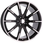 Alu kola Racing Line FE236, 21x11 5x112 ET55, černá + leštění