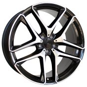 Alu kola Racing Line FE247, 21x10 5x112 ET54, černá + leštění (zátěžová)