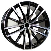 Alu kola Racing Line H0324, 22x9.5 5x112 ET37, černá + leštění (zátěžová)