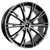 Alu kola Racing Line H5060, 19x8.5 5x112 ET32, černá + leštění