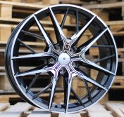 Alu kola Racing Line H5080, 19x8 5x120 ET45, černá + leštění