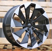 Alu kola Racing Line I1141, 21x8.5 5x112 ET40, černá + leštění (zátěžová)