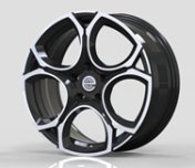 Alu kola Racing Line I5162, 18x8 5x112 ET45, Černá matná + leštění