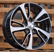 Alu kola Racing Line I5300, 17x7 5x114.3 ET35, černá + leštění