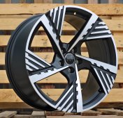 Alu kola Racing Line I5639, 19x8 5x112 ET34, Černá matná + leštění