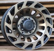 Alu kola Racing Line L2143, 15x8 6x139.7 ET10, černá + bronzové leštění