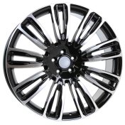 Alu kola Racing Line XE136, 22x9.5 5x120 ET49, černá + leštění (zátěžová)