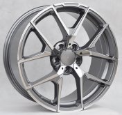 Alu kola Racing Line XE137, 20x9.5 5x112 ET35, šedivá + leštění