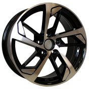 Alu kola Racing Line XE139, 18x8 5x112 ET39, černá + leštění