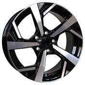 Alu kola Racing Line XE173, 19x7.5 5x114.3 ET40, černá + leštění