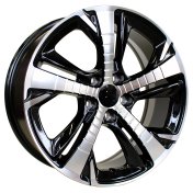 Alu kola Racing Line XE410, 17x7.5 5x108 ET44, černá + leštění