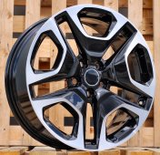 Alu kola Racing Line Y0113, 19x7.5 5x114.3 ET40, černá + leštění