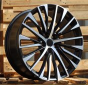 Alu kola Racing Line Y1118, 20x8 5x114.3 ET30, Černá matná + leštění