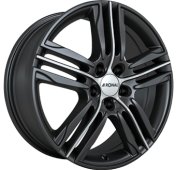 Alu kola RONAL R57, 18x7.5 5x120 ET42, černá matná + leštění (zátěžová)