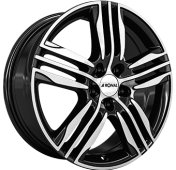 Alu kola RONAL R57, 18x7.5 4x108 ET24, černá lesklá + leštění