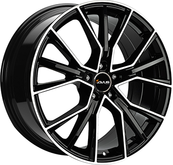 Alu kola AVUS VELGEN AF18, 20x9 5x112 ET25, černá lesklá + leštění (zátěžová)