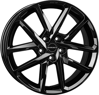 Alu kola BORBET N, 18x8 5x108 ET50, černá lesklá