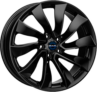 Alu kola MAK SOLAR, 19x9.5 5x114.3 ET45, černá lesklá