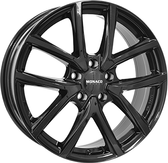 Alu kola MONACO WHEELS 2 CL2, 16x6.5 4x108 ET38, černá lesklá + leštění