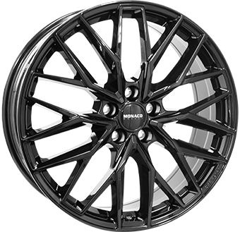 Alu kola MONACO WHEELS GPX, 18x8 5x108 ET42, černá lesklá + leštění (zátěžová)