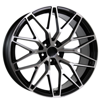 Alu kola Racing Line 3S1067, 21x9.5 5x130 ET46, černá + leštění (zátěžová)