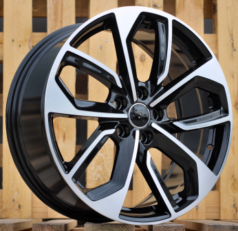 Alu kola Racing Line 3S5979, 19x8 5x112 ET49, černá + leštění