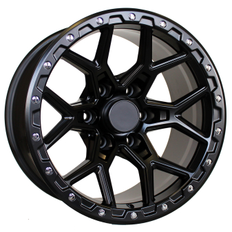 Alu kola Racing Line B1536, 17x9 6x139.7 ET-12, černá matná