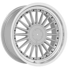 Alu kola Racing Line B1803, 18x10 5x120 ET15, stříbrná + leštěný límec