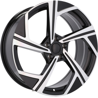 Alu kola Racing Line B5851, 17x7.5 5x112 ET45, černá + leštění