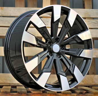 Alu kola Racing Line I1131, 23x10 5x120 ET45, černá + leštění (zátěžová)