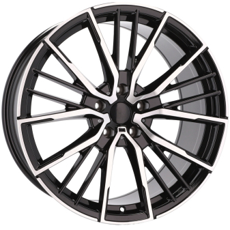 Alu kola Racing Line I5498, 20x9.5 5x112 ET37, černá + leštění