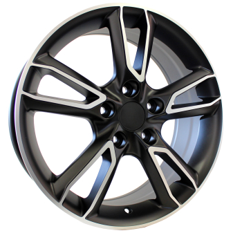 Alu kola Racing Line M502, 18x7.5 5x114.3 ET48, černá + leštění