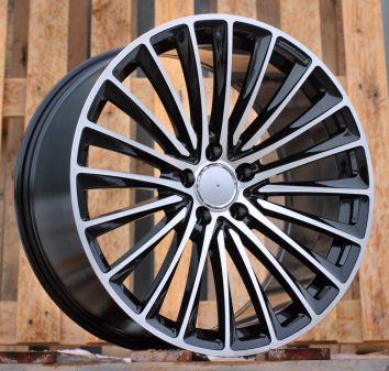 Alu kola Racing Line Y5909B, 20x9.5 5x112 ET45, černá + leštění