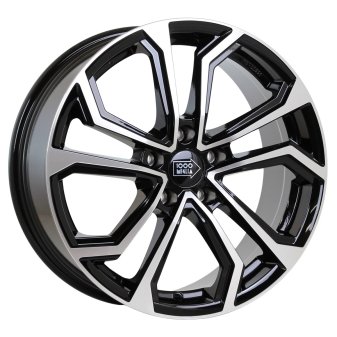 Alu kola Mille Miglia MM1025, 19x8 5x114.3 ET45, černá + leštění