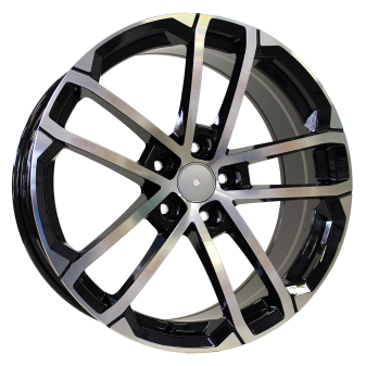 Alu kola Racing Line SK512, 18x7.5 5x112 ET45, černá + leštění